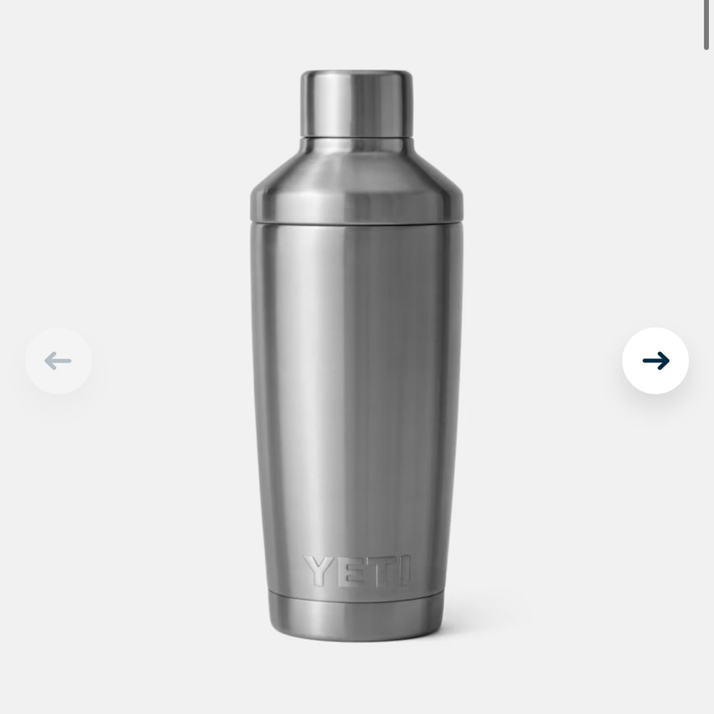 YETI Silver Cocktail Shaker No Box